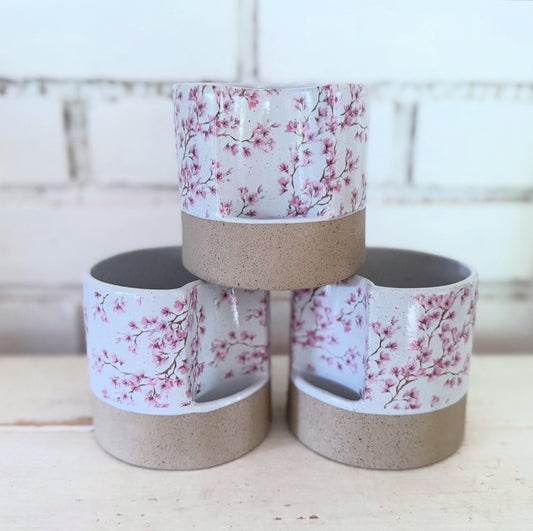 Cherry blossom Candle body with match pocket- Single