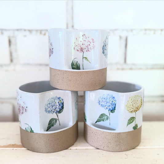 Hydrangea Candle body with match pocket- Single (Copy)